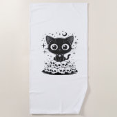 Kopie van Katten schedels Griezelig Schattig Kitty Strandlaken (Voorkant)