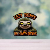 Kopie van Luie Botten en Halloween Groans - Creepy Acryl Bord (Neutraal)