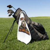 Kopie van Luie Botten en Halloween Groans - Creepy Golfhanddoek (Groen)