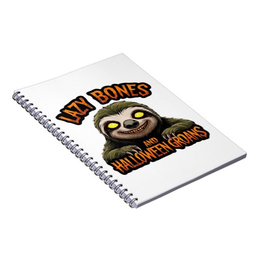 Kopie van Luie Botten en Halloween Groans - Creepy Notitieboek (Rechterzijde)
