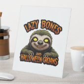 Kopie van Luie Botten en Halloween Groans - Creepy Reclamebord Met Voetstuk (Insitu)