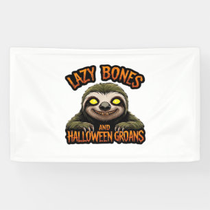 Kopie van Luie Botten en Halloween Groans - Creepy Spandoek