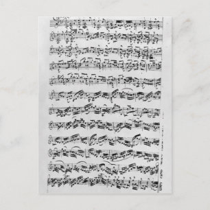 Kopie van 'Partita in D Minor for Violin' Briefkaart