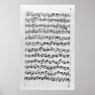 Kopie van 'Partita in D Minor for Violin' Poster