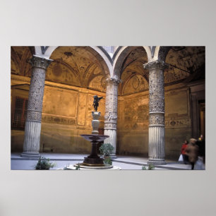 Kopie van Putto met Dolphin door Andrea del Poster