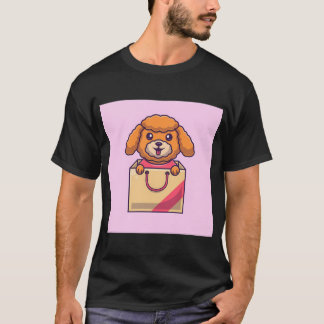 Kopie van Schattige Mops Hond Ziek Koorts Cartoon T-shirt