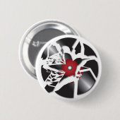 kopie van vogelnummer ronde button 5,7 cm (Voorkant /achterkant)