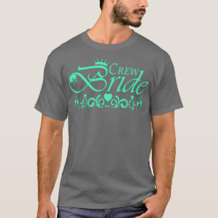 Kopie von team bride bachelor party roze 2 t-shirt