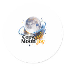 Kopieer Moon Joy Hemelse Planeet Grafische STICKER