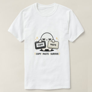 Kopieer Plak Overleef - Grappige Tech Codeerbaar S T-shirt
