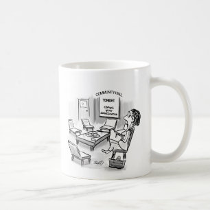 Kopiëren met eenzaamheid hoog res koffiemok