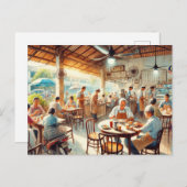 Kopitiam in Penang Briefkaart (Voorkant / Achterkant)