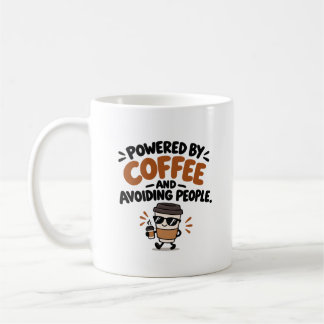 Kopje 'Aangedreven door koffie en mensen vermijden Koffiemok