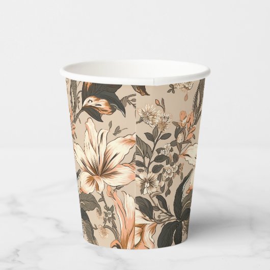 kopje flessenpapier papieren bekers (Rechts)