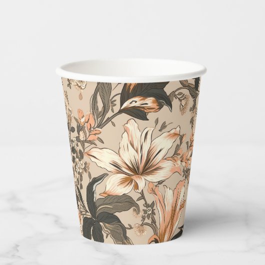 kopje flessenpapier papieren bekers (Voorkant)