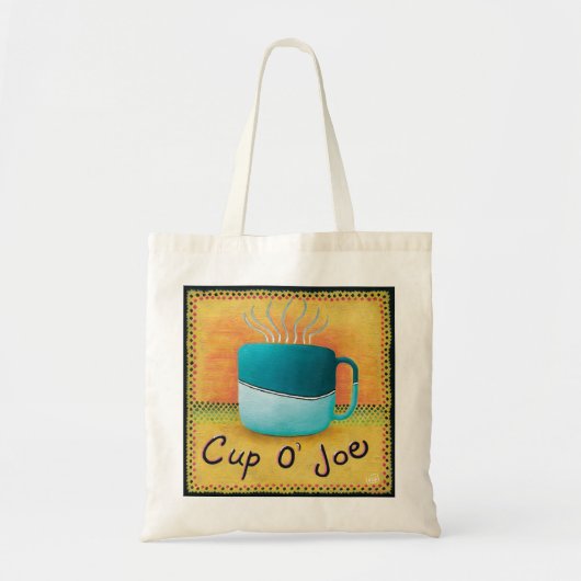 Kopje Joe Coffee Lover Canvas tas (Voorkant)