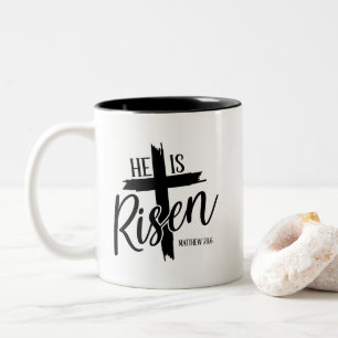 Kopje Risen Cross Coffee Tweekleurige Koffiemok