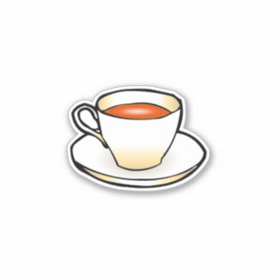 Kopje thee sticker