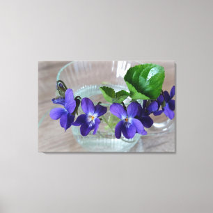 kopje violetten canvas afdruk