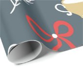 Kopjes Bogen Mistletoe en spar takken Cadeaupapier (Rol Hoek)