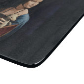 KOPKORTING VAN GLAS : DA VINCI : LADY with ERMINE Snijplank (Hoek)