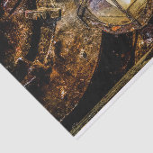 Koplicht van de  stoomtrein tissuepapier (Detail)