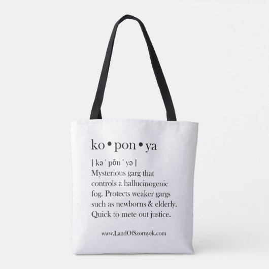 Koponya Canvas tas (Achterkant)