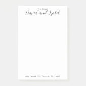 Koppel 2 namen Script-adres formeel Post-it® Notes (Voorkant)