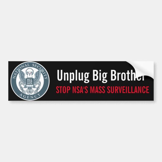 Koppel Big Brother-Bumpersticker los Bumpersticker (Voorkant)