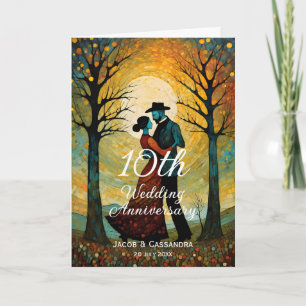 koppel dansen onder de maan Jubileum Kaart