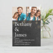 Koppel Definitie 2 Krijtbord Kerstmis Feestdagenkaart (Staand voorkant)