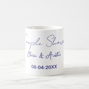 koppel douche naam datum paars trendy eenvoudig mi koffiemok