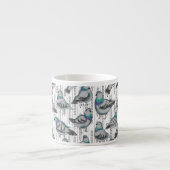 koppel duiven espresso kop (Voorkant)