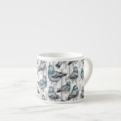 koppel duiven espresso kop (Voorkant rechts)