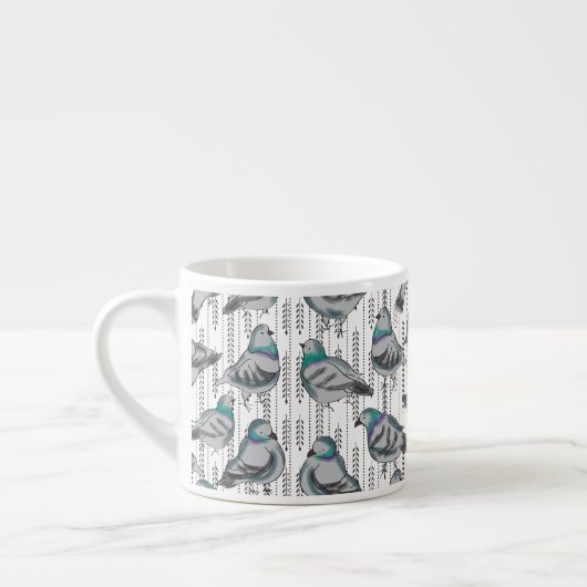 koppel duiven espresso kop (Links)
