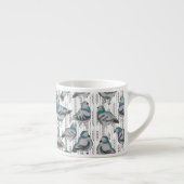 koppel duiven espresso kop (Rechts)