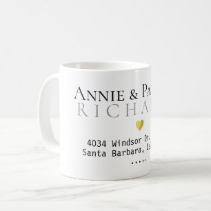 koppel familie zijn haar naam whitemug koffiemok