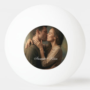 Koppel Foto & Aangepaste Naam Pingpongballen