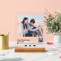 Koppel Foto Muziek Plaquette QR Code