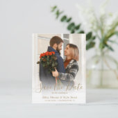 Koppel Foto Save the Date Aankondiging (Staand voorkant)