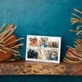 Koppel I LOVE YOU 6 Foto Collage Goud Fotoplaat (Zijkant)