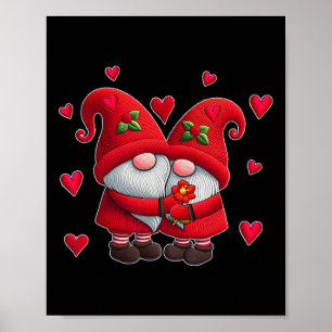 Koppel Kabouters Valentijnsdag Harten Kostuum Kabo Poster