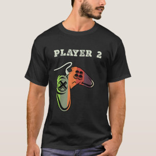Koppel Matching gamer Gaming Player 1 Speler 2 T-shirt