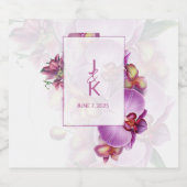 Koppel Monogram Eten en Drinken Label Set Bier Etiket (Enkel label)