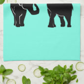 Koppel olifant keukenhanddoek - Kies kleur (Gevouwen)