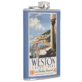 Koppel over het Poster van de kustlijn Heupfles (Rechts)