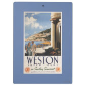 Koppel over het Poster van de kustlijn Klembord (Achterkant)