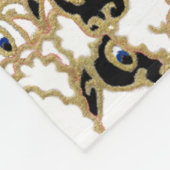 koppel schapen, zwart-wit fleece deken (Hoek)