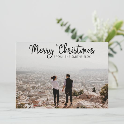 Koppel Stedelijk Avontuur Kerstmis Feestdagenkaart (Staand voorkant)