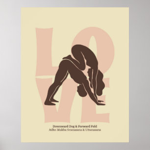 Koppel Yoga Houden Print Matisse Stijl Muurkunst